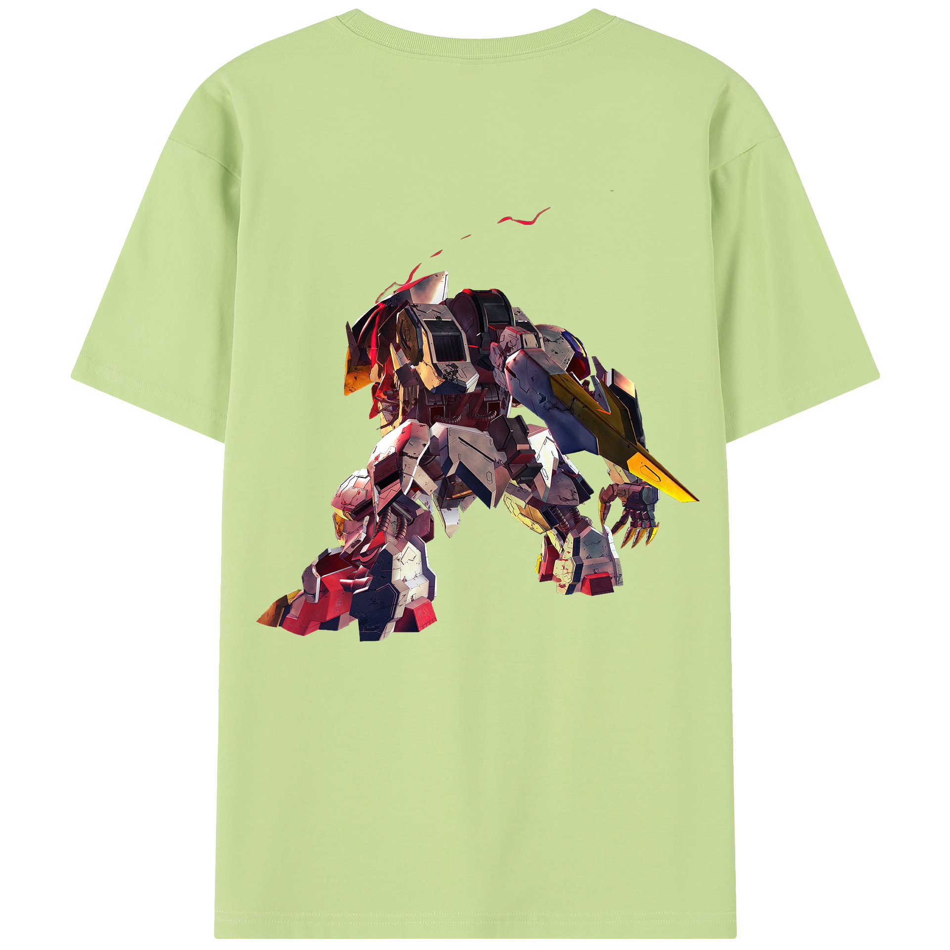 （画像用） 機動戦士ガンダム Mobile Suit Gundam 綿100％半袖Tシャツ（背面プリント）